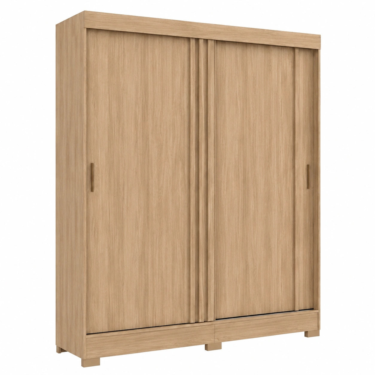 Armadio Componibile Auror - Legno Naturale e Verde