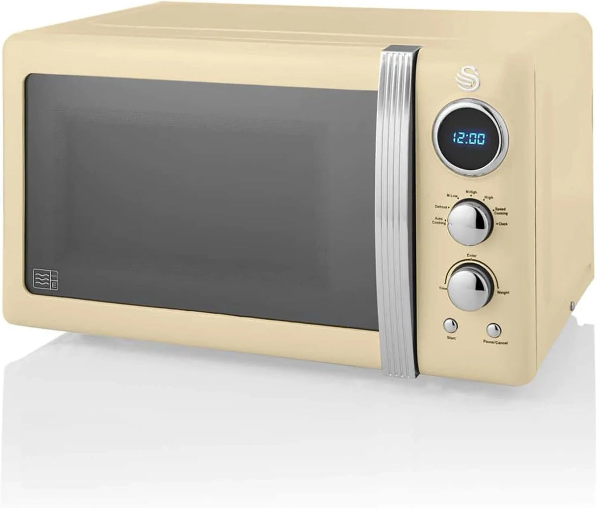 Swan, Forno a microonde, 20L, 27 cm, con timer, Bianco