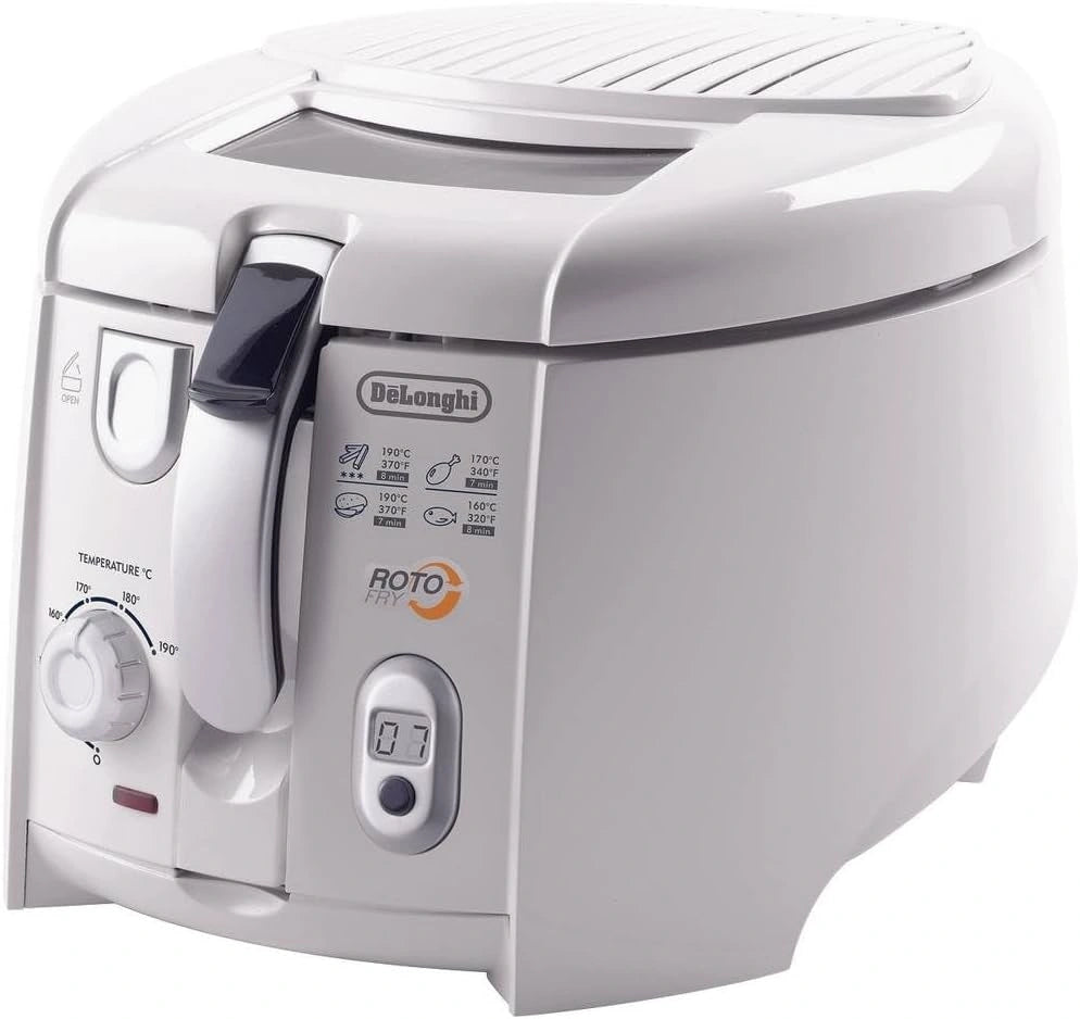 De'Longhi F28533.W1, Friggitrice elettrica, 1800 W, 1.3 Litri, Bianco