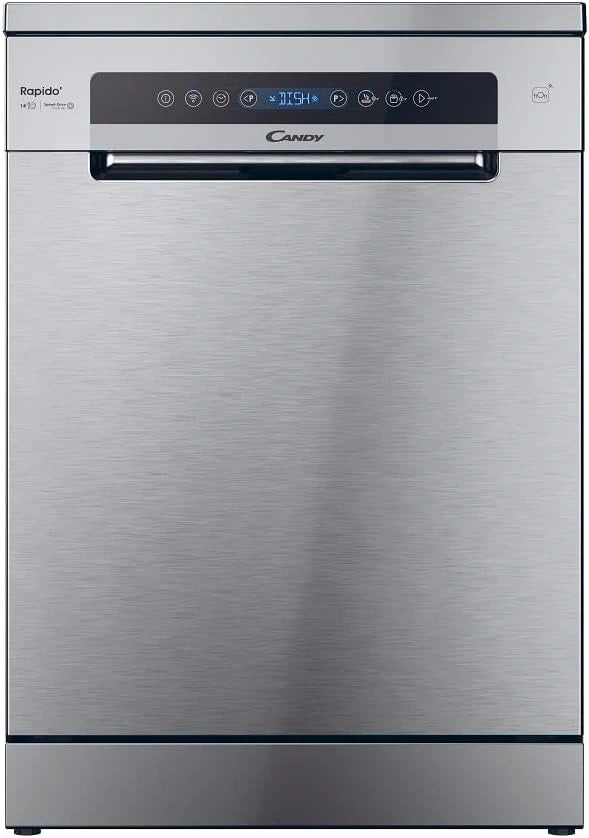 Candy, Lavastoviglie, 60 cm, 81,8 cm, con Wi-Fi, con tecnologia inverter, Argento