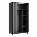 Vicco Armadio Modulare Doros in Grigio con Ruote, 100x168 cm