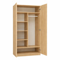 Guardaroba Cabina Armadio Moderno in Laminato con Ante Salvaspazio, Rovere Artisan, 90 cm