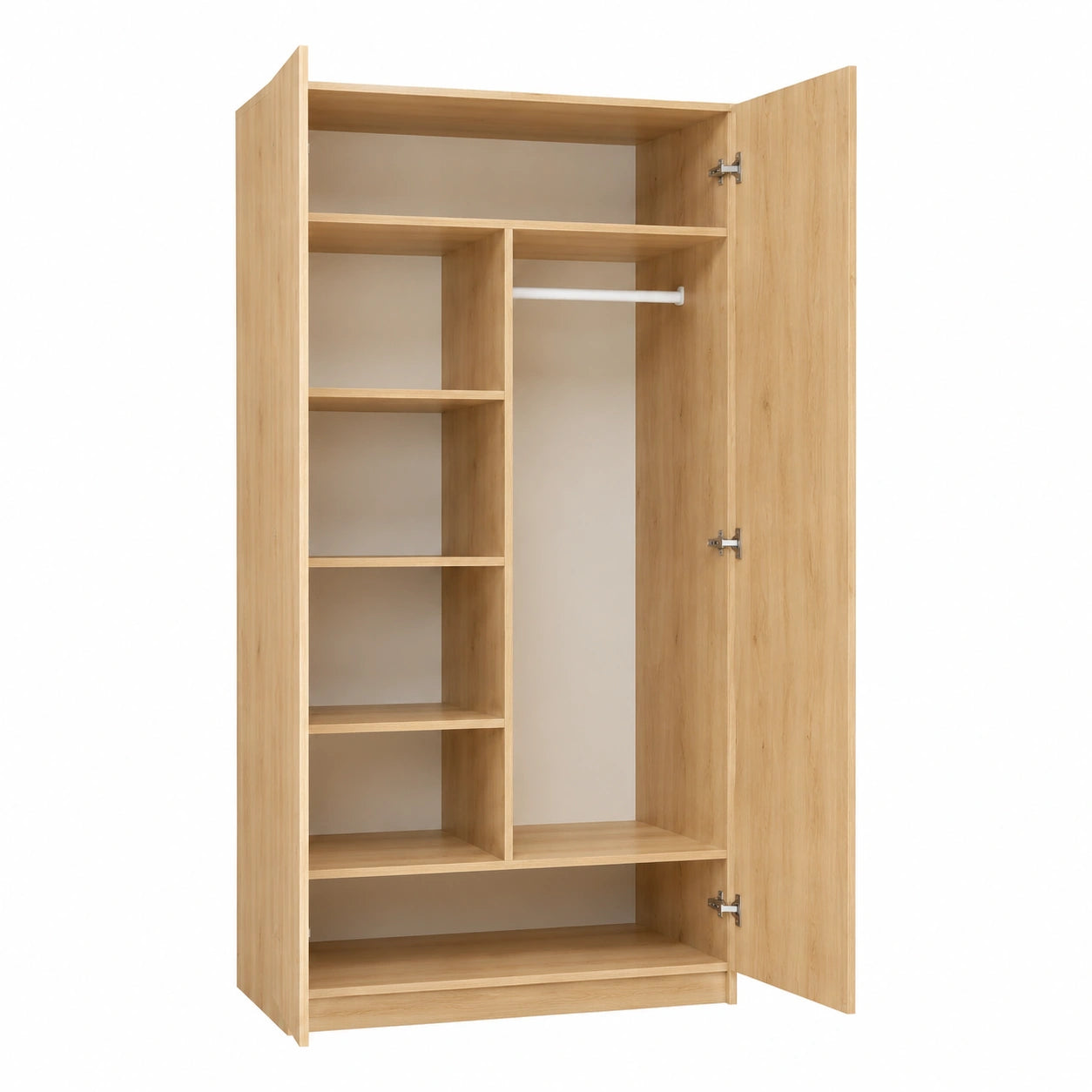 Guardaroba Cabina Armadio Moderno in Laminato con Ante Salvaspazio, Rovere Artisan, 90 cm