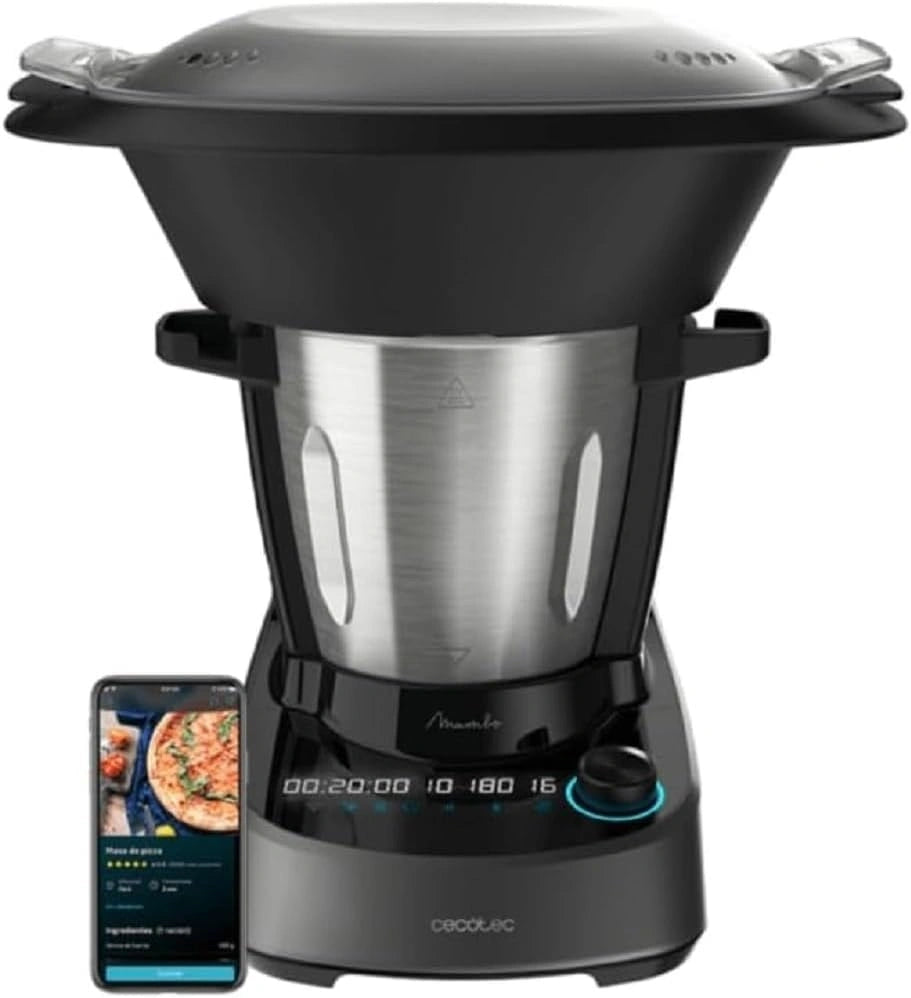 Cecotec, Lavastoviglie, 1600W, 3,3 Litri, multifunzione, con controllo intelligente, Argento