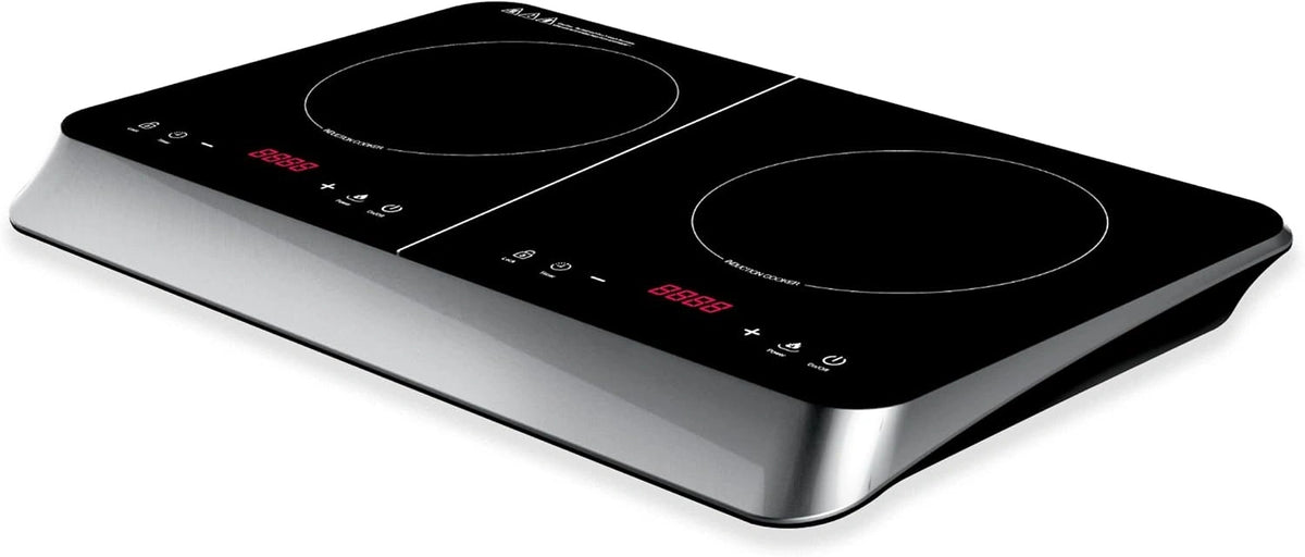 Ardes KOOKIE DUO, Prodotto per casa e tempo libero, 2000 W, 1500 W, con display digitale, regolabile, Nero