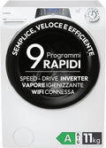 Candy, Lavatrice, 11 kg, con Wi-Fi, Bianco