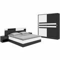 Set Camera Moderna: Armadio Scorrevole, Letto Contenitore e Comodini