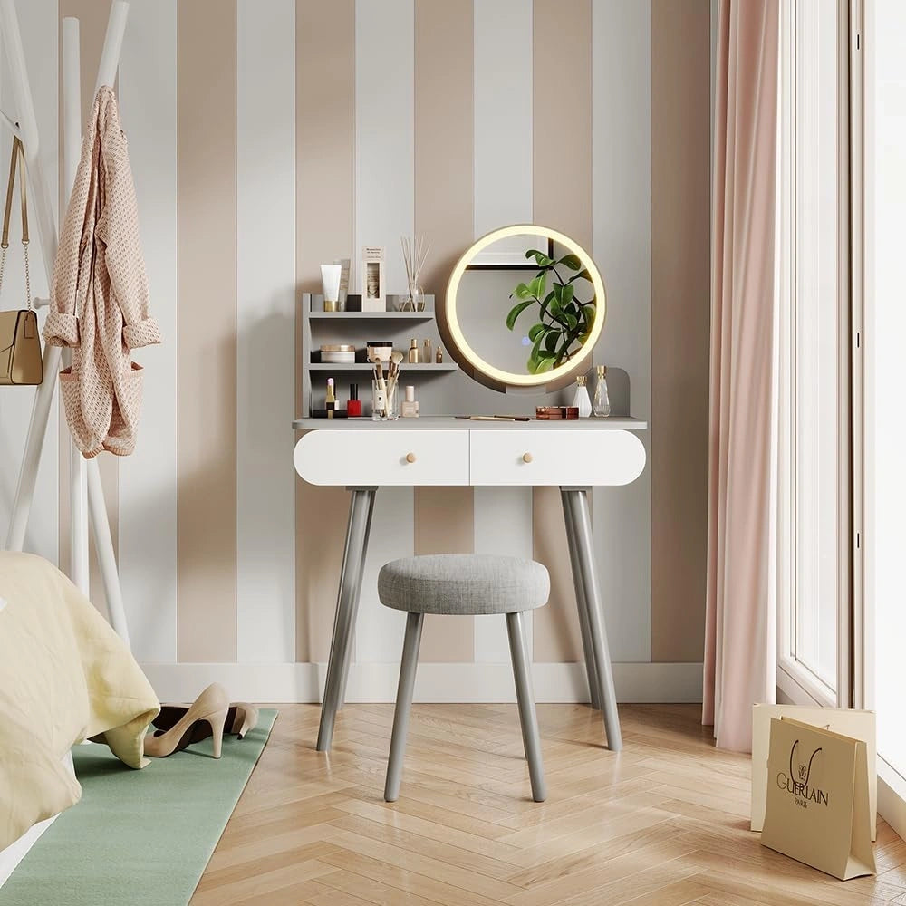 Vicco, Tavolo, 80 cm, Grigio