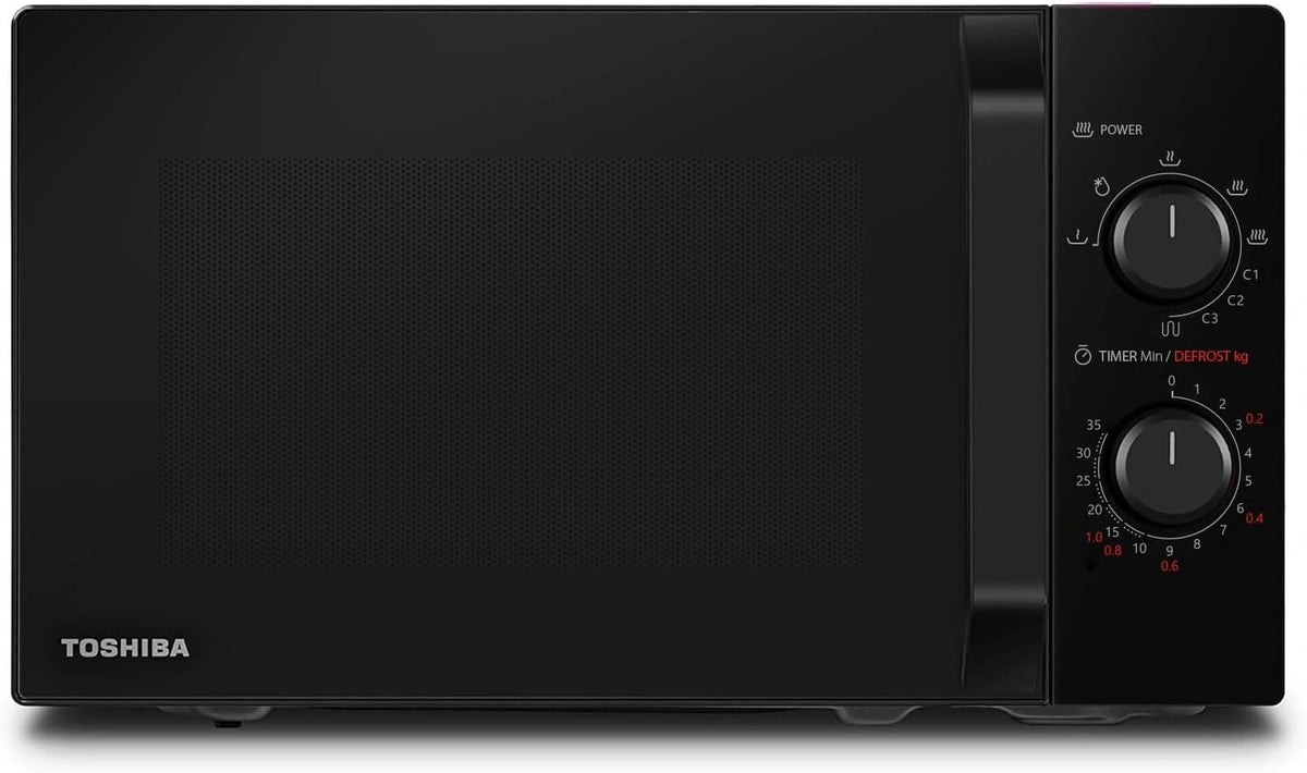 Toshiba MW2-MG20P(BK 3-in-1, Forno a microonde, 800 W, 1000 W, 20 L, con timer, regolabile, multifunzione, Nero