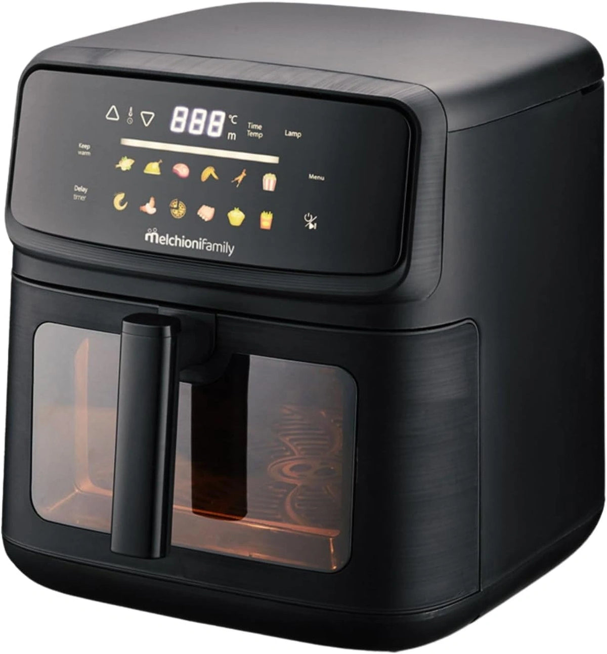 Melchioni, Friggitrice ad aria, 2100w, con display digitale, Nero