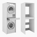 PLATAN ROOM, Lavatrice, 66 cm, Bianco