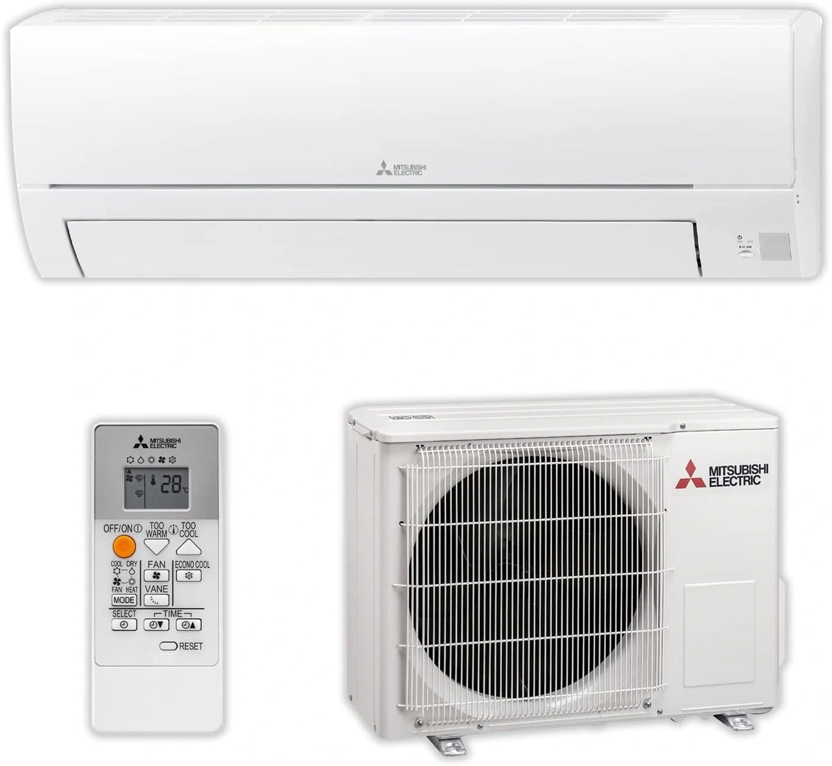 Climatizzatore split, 000 BTU, con telecomando