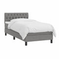 Letto Matrimoniale BAZZI 90x190 cm con Materasso e Luci LED, Grigio Scuro
