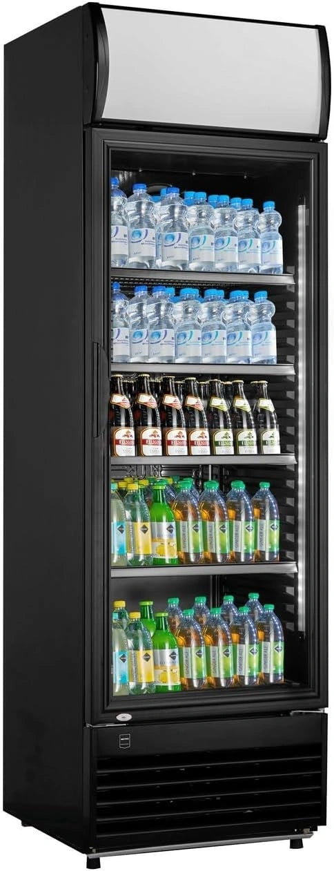 METRO, Frigorifero, 180 W, 324 L, a LED, regolabile, Nero/Argento