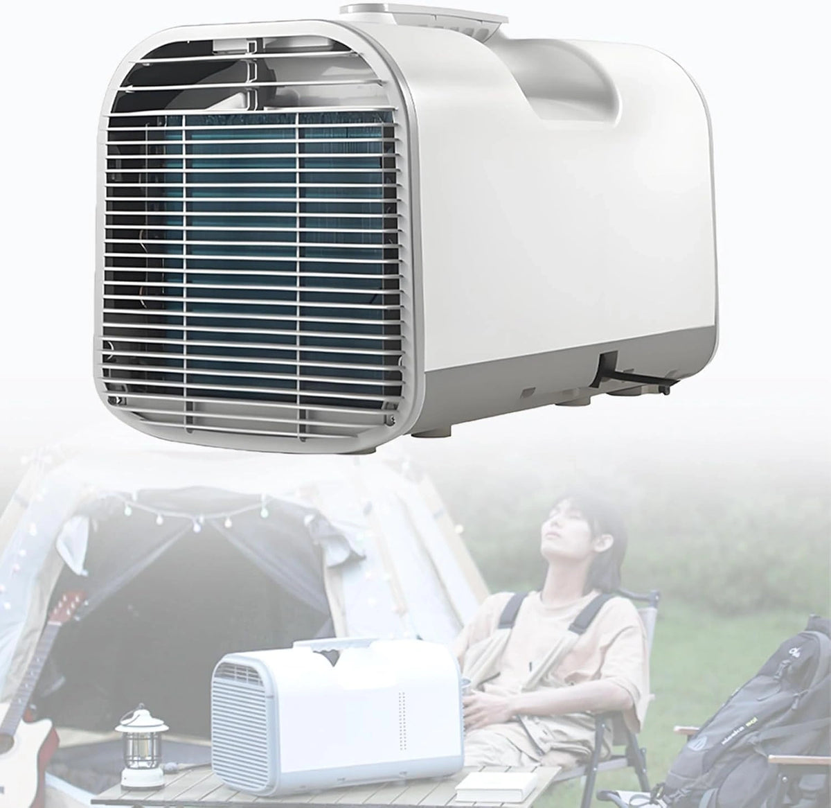 Climatizzatore portatile, 600W, con timer, portatile, silenzioso