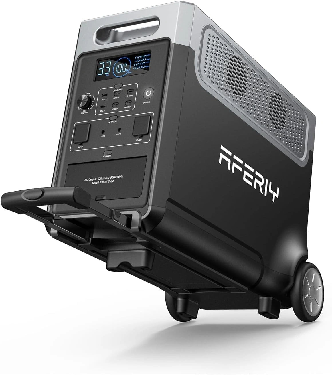 AFERIY, Stazione di alimentazione portatile, 3600W, 11520Wh, 7200W, portatile