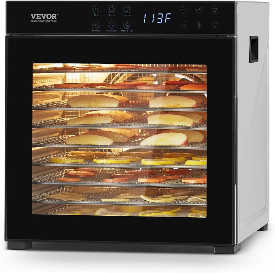 VEVOR, Prodotto per casa e tempo libero, 1000 W, con timer, regolabile, Argento