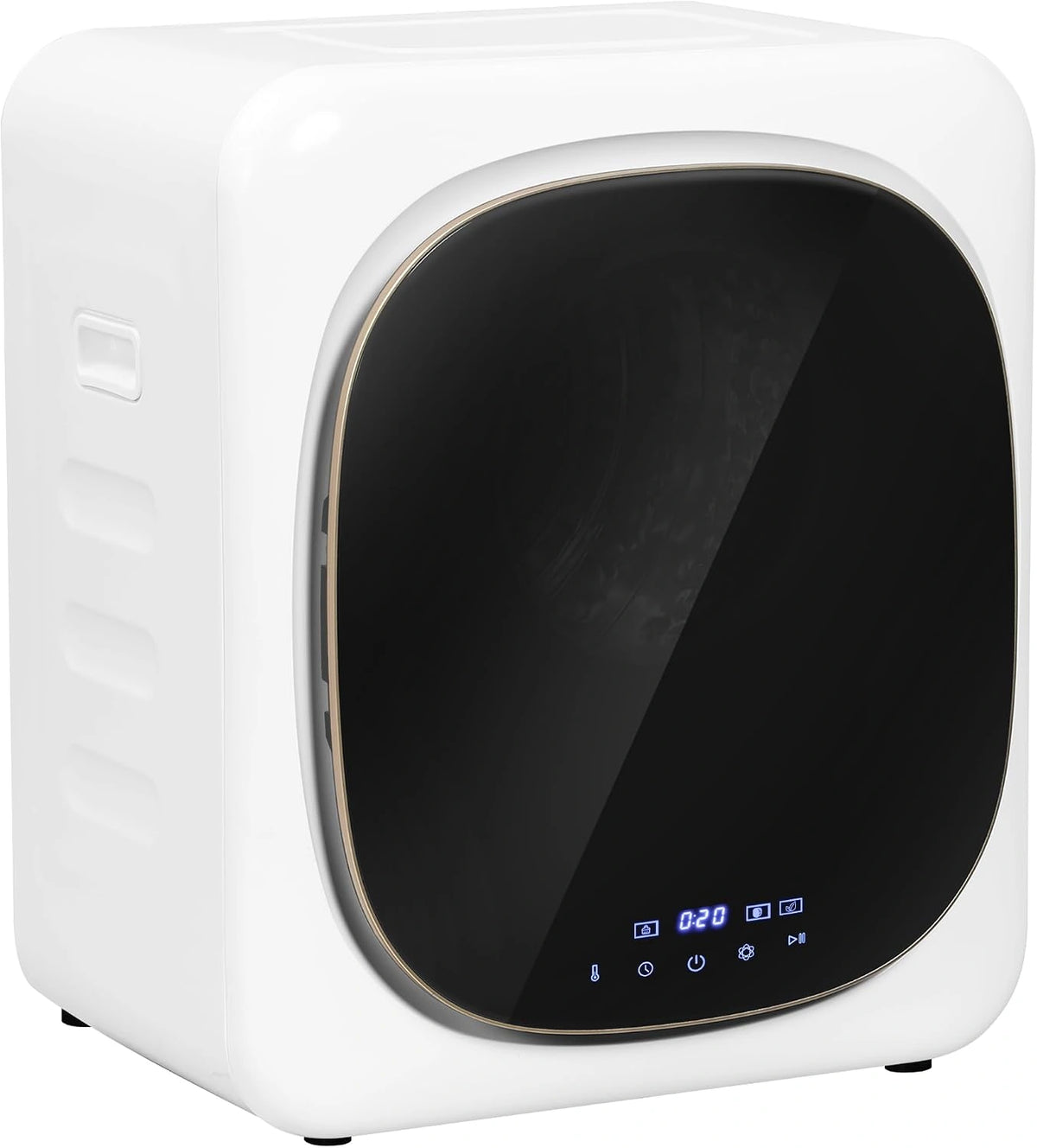 HOMCOM, Asciugatrice, 2.5kg, con display digitale, portatile, Bianco