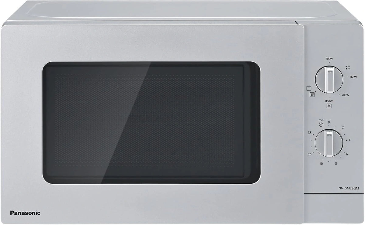 Panasonic NN-GM23QMEPG, Forno a microonde, 800W, 1000W, 20L, con timer, Argento