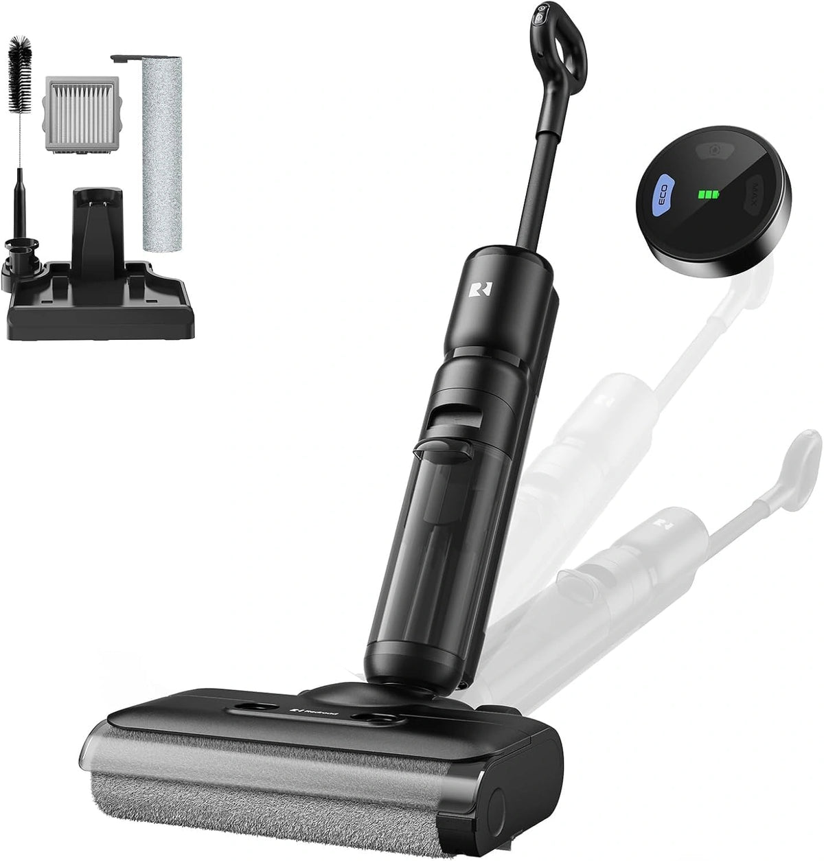 Redkey, Aspirapolvere, a LED, senza fili, Nero