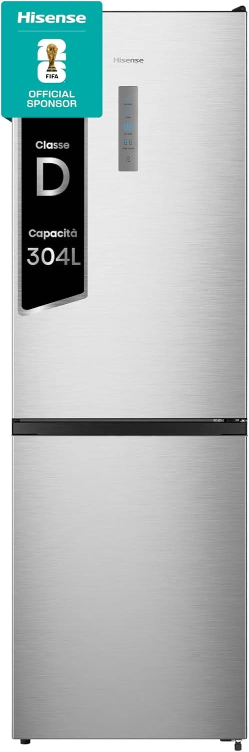 Hisense RB390N4CCD1, Frigorifero, 304L, Argento