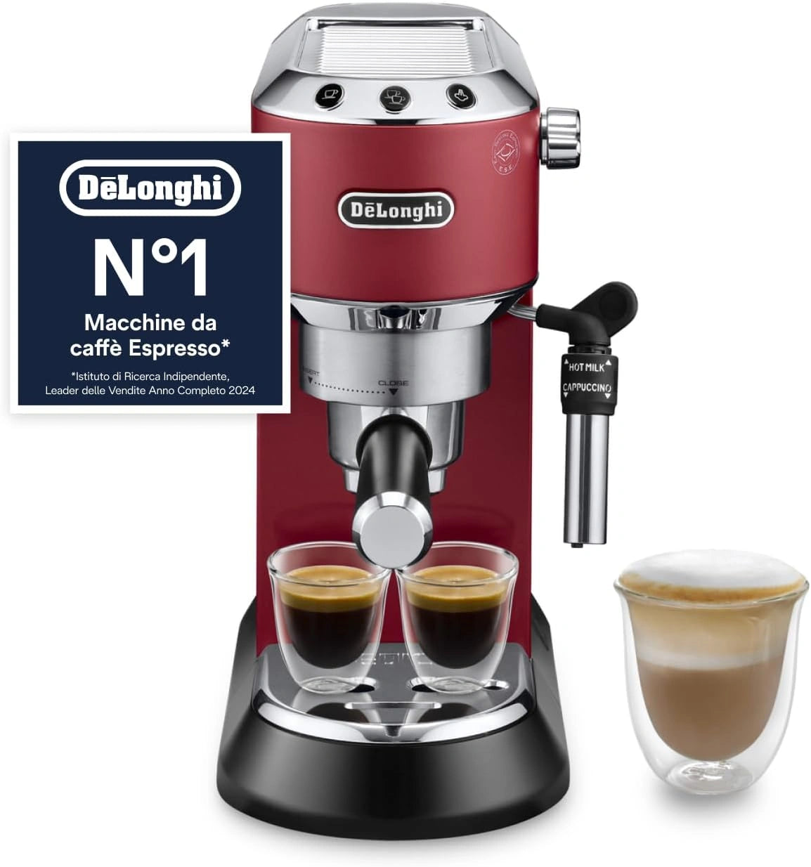 De'Longhi, Macchina da caffè, 1L, automatico, Rosso