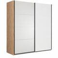 Armadio Scorrevole della Linea SYSTEMA in Rovere e Bianco 250x223x67 cm
