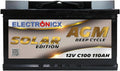 Electronicx AGM, Batteria ricaricabile, 12V, 110Ah, 190 mm