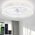 OUTON 50cm, Ventilatore da soffitto, 50cm, con telecomando, Bianco