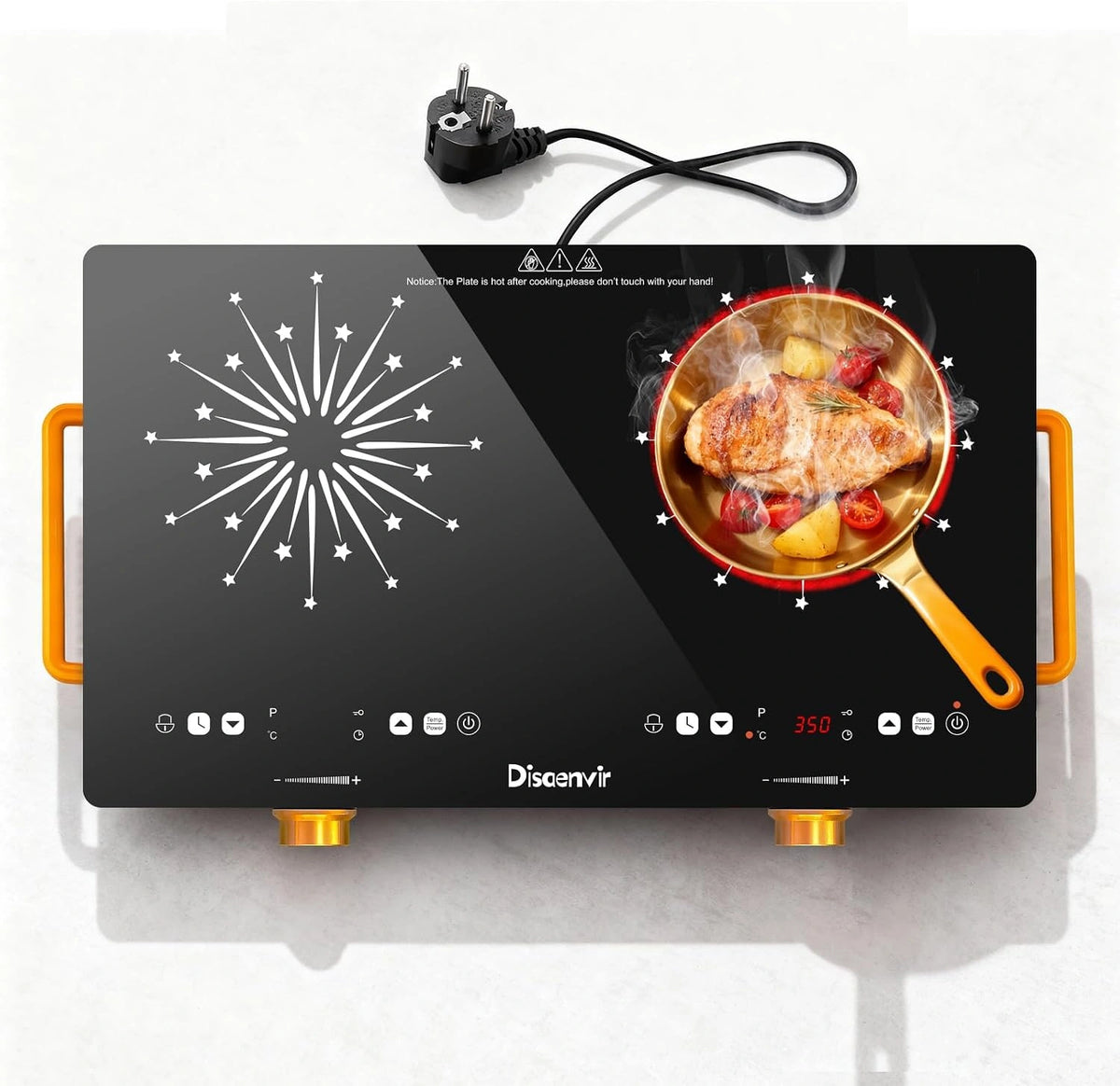 Piastra, Gioco per bambini, 220V, 3200 W, 56 CM, con timer, portatile