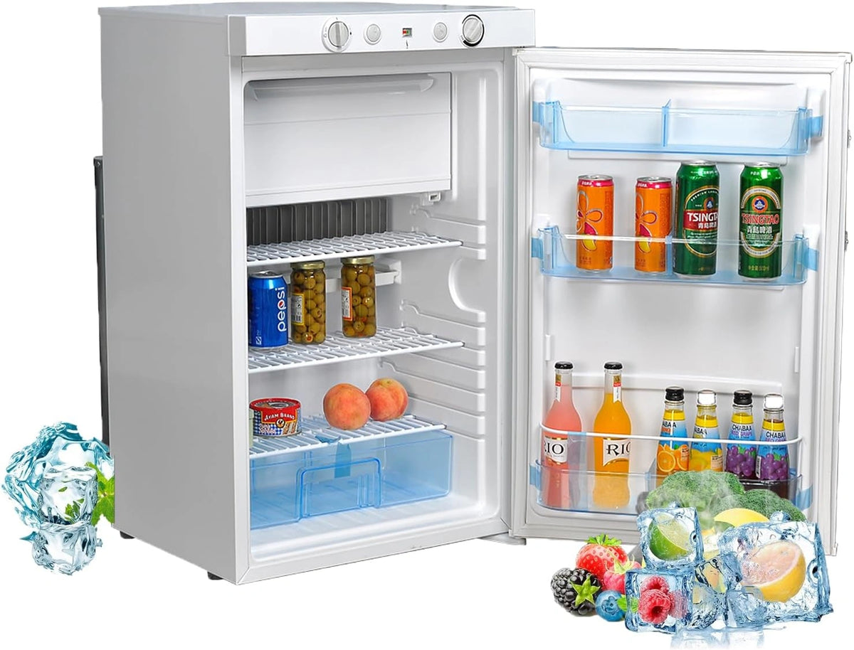 Frigo, Congelatore, 12 V, 220 V, 100 L, Bianco