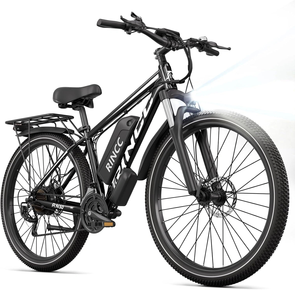 RINCC, Bicicletta elettrica, 48V, 15Ah, 250W, con display digitale, con controllo intelligente