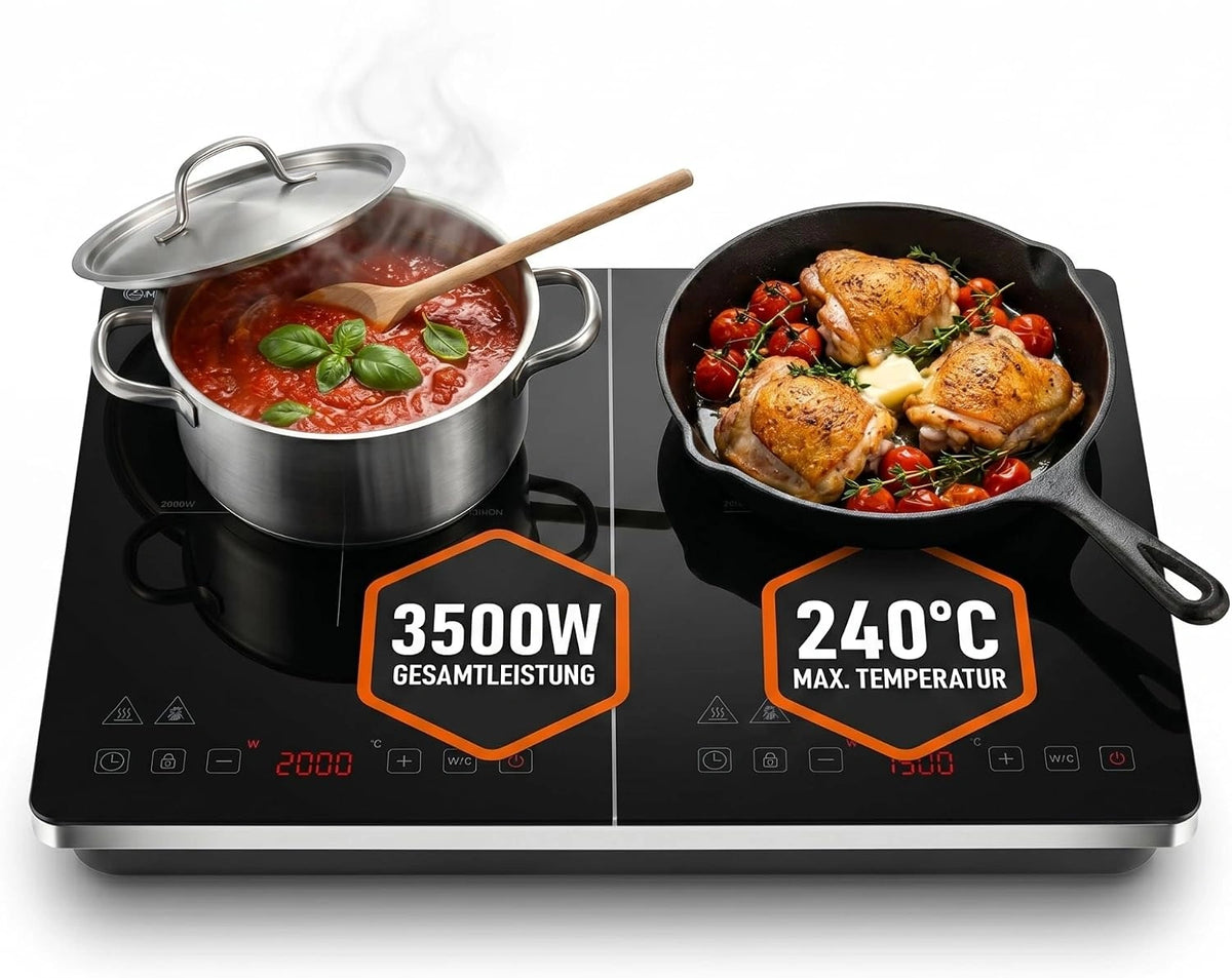 Sommertal, Piano cottura a induzione, 3500 W, con timer, portatile