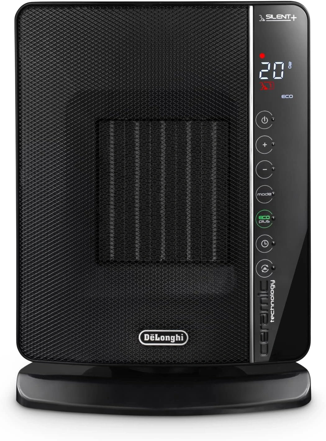 De'Longhi DCH7993ER.BC, Ventilatore, con timer, silenzioso, Nero