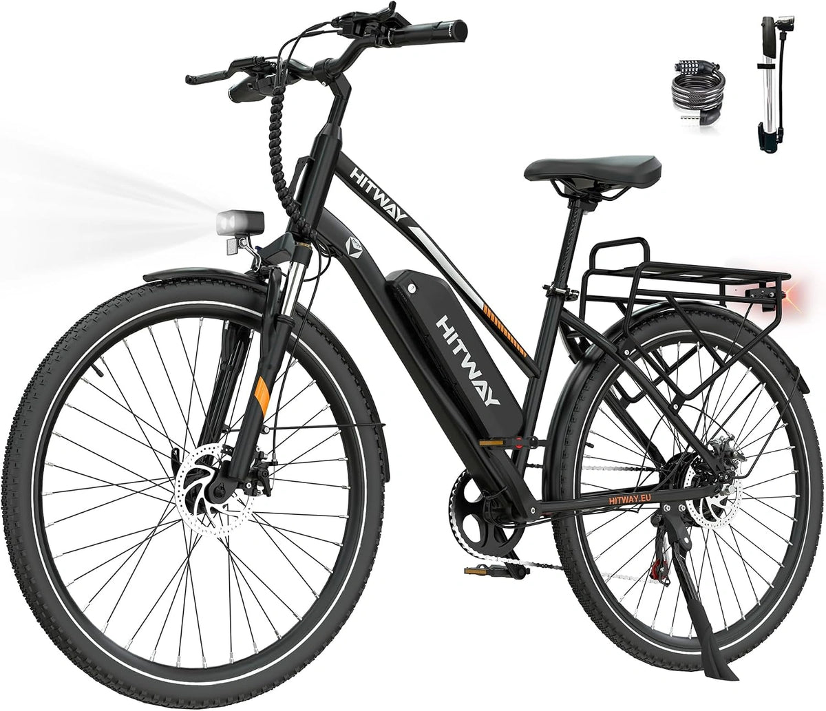 HITWAY, Bicicletta elettrica, 250W, 36V, 13Ah
