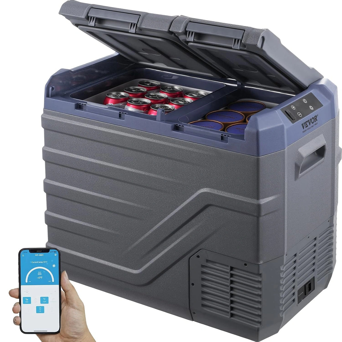 VEVOR, Frigorifero, 24 V, 240 V, 40 L, portatile, regolabile