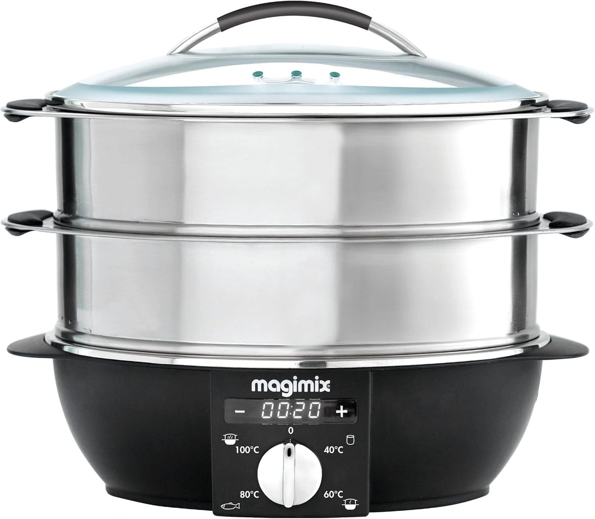 magimix, Bollitore elettrico, 1900 W, 12,2 L, 5,5 L, con timer, automatico, multifunzione, Argento