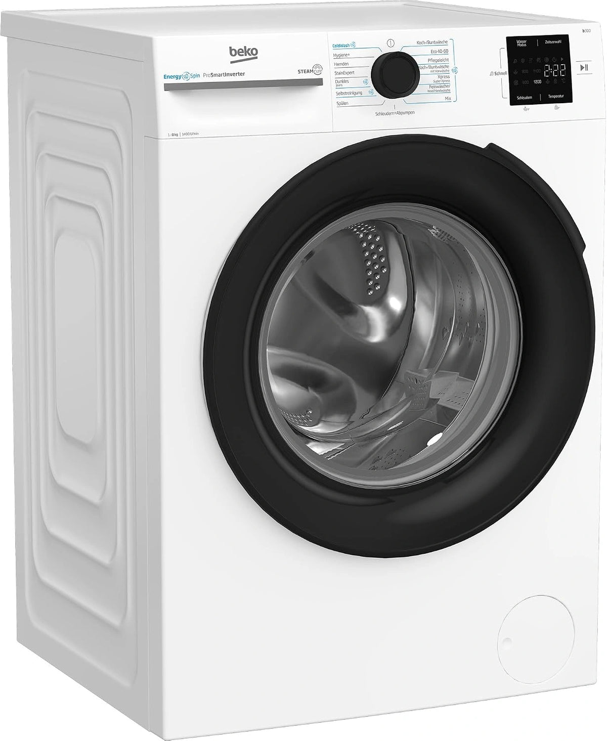 Beko BM3WFU3841X, Lavatrice, 8 kg, Bianco