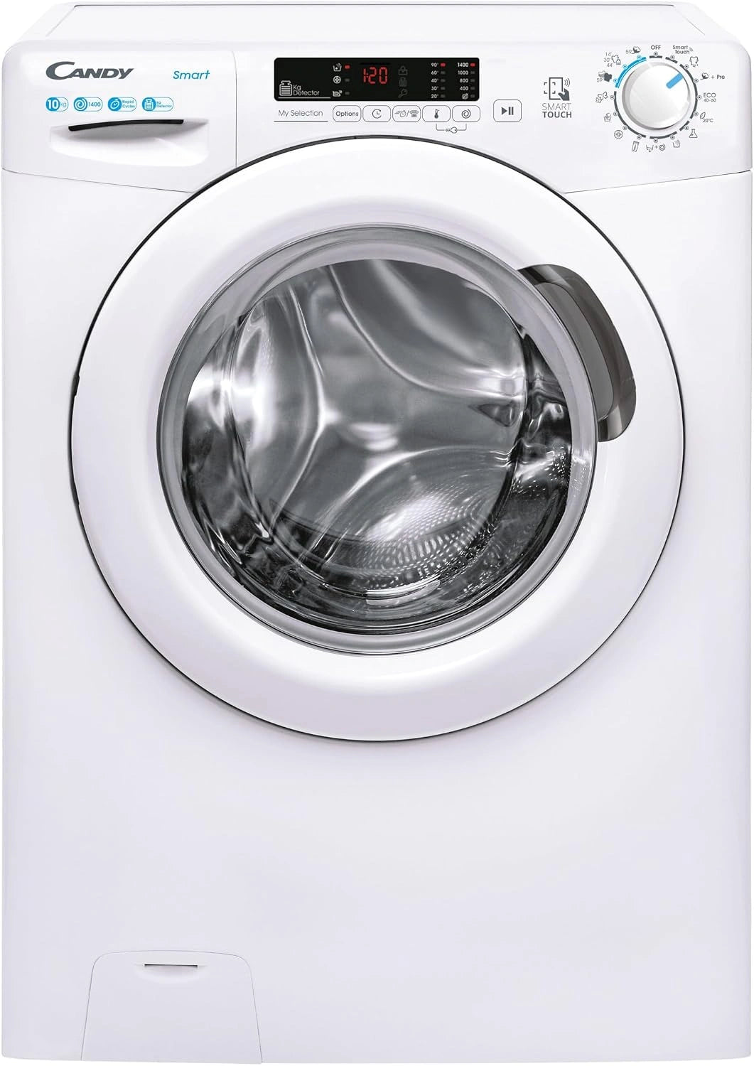 Candy, Lavatrice, 57,8 cm, 10 Kg, con controllo intelligente
