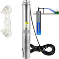 VEVOR, Pompa elettrica, 370W, 230V, 110L, Argento