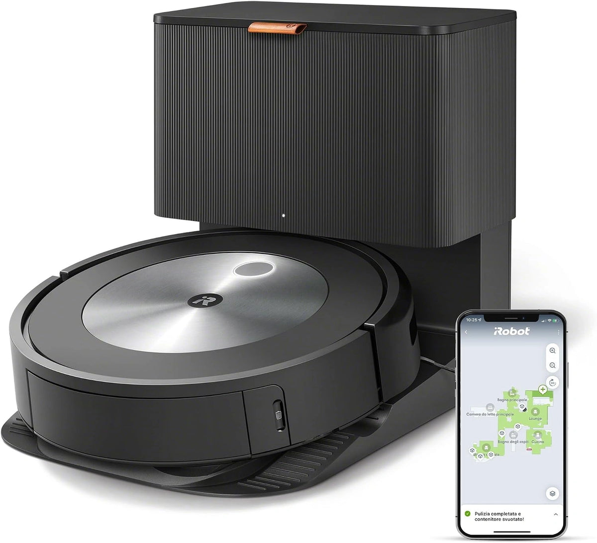 iRobot, Robot aspirapolvere, con Wi-Fi, automatico, con controllo intelligente, Grigio