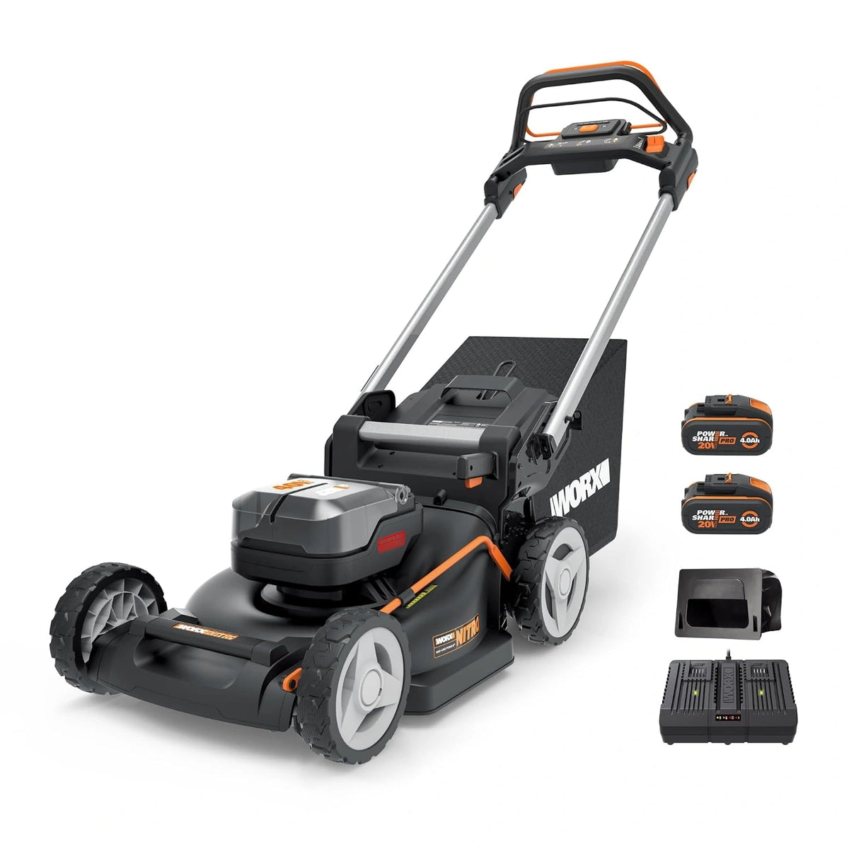 WORX WG749E, Batteria ricaricabile, 40 V, 20 V, 46 cm