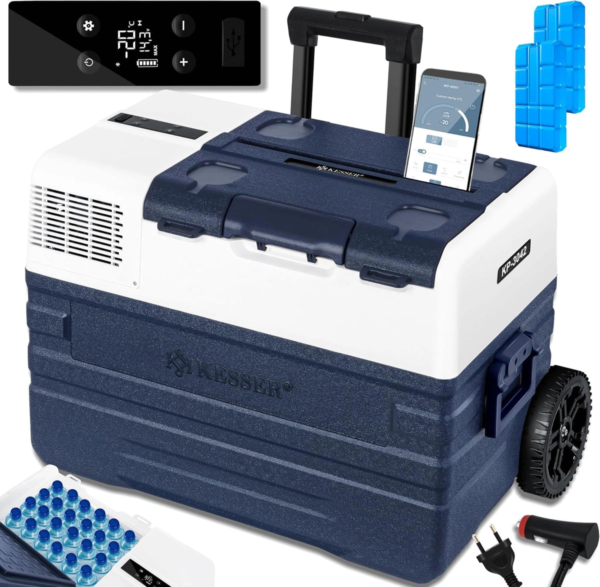 KESSER, Frigorifero, 24 V, 230V, 42 litri, con controllo intelligente